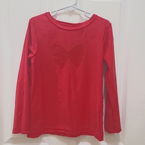 Jacadi- Paris Fancy Red Longsleeves Top for a Girl Size 8A. - Picture 6 of 6